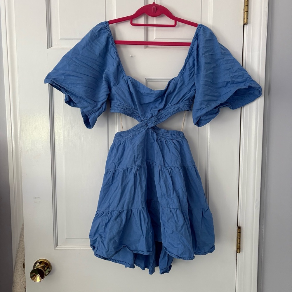 Free People Blue Mini Dress
